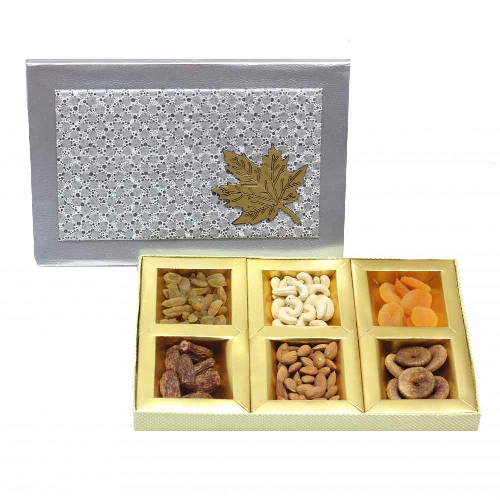 Dry Fruits Gift Box (Medium Rectangular) Silver