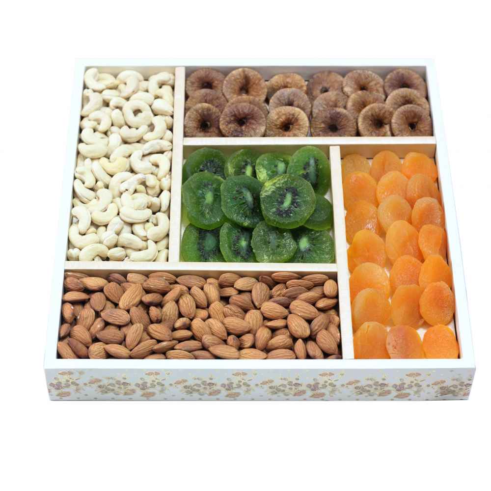 Dry Fruits Gift Box (Open Tray) Cream