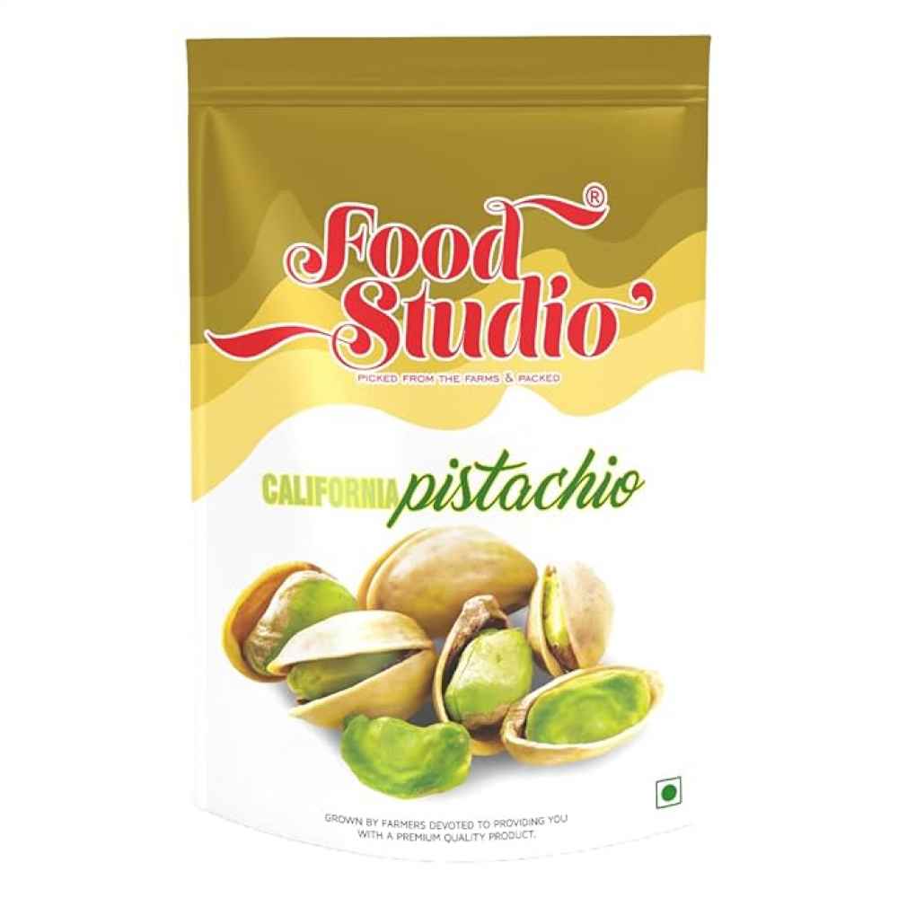 Food Studio Premium California Roasted & Salted Pistachios Yellow Pouch
