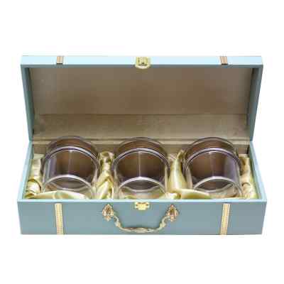 Dry Fruits Gift Box (Premium 3 Jar) Aqua Green