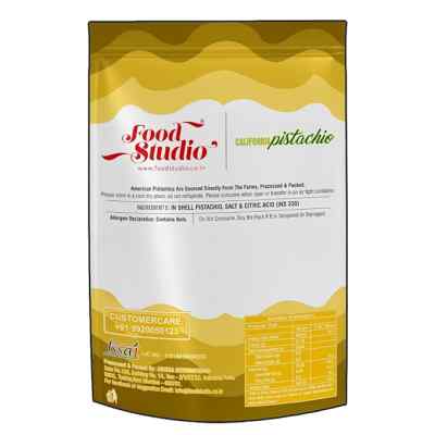 Food Studio Premium California Roasted & Salted Pistachios Yellow Pouch Food Studio Premium California Roasted & Salted Pistachios Yellow Pouch