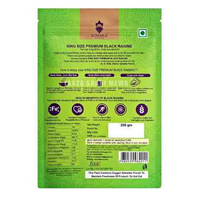 Sonaka Delights King Size Premium Black Raisins