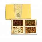 Dry Fruits Gift Box (Small Rectangular) Yellow Gold