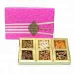 Dry Fruits Gift Box (Medium Rectangular) Pink