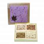 Dry Fruits Gift Box (Medium Square) Violet