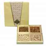 Dry Fruits Gift Box (Large Square) Yellow Gold