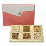 Dry Fruits Gift Box (Jumbo) Salmon White